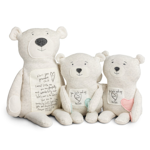 Poetic Threads by Lori Siebert Light Gray Bear 10.5" x 12.5" slide 