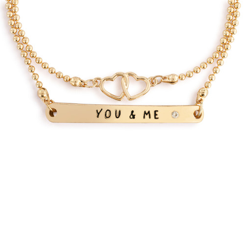 Winnie-the-Pooh You & Me Adjustable Layered Bracelet 7" slide 