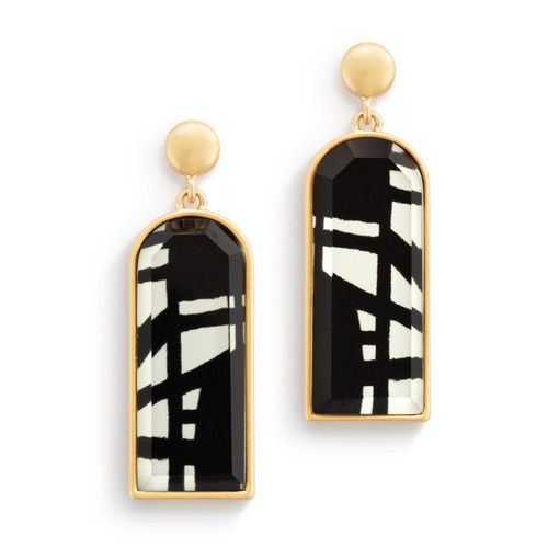 ArtLifting Earrings - Bold Black and White slide 