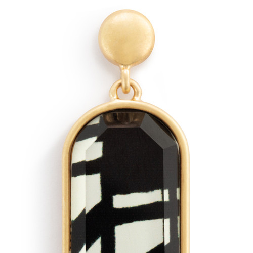 ArtLifting Earrings - Bold Black and White slide 